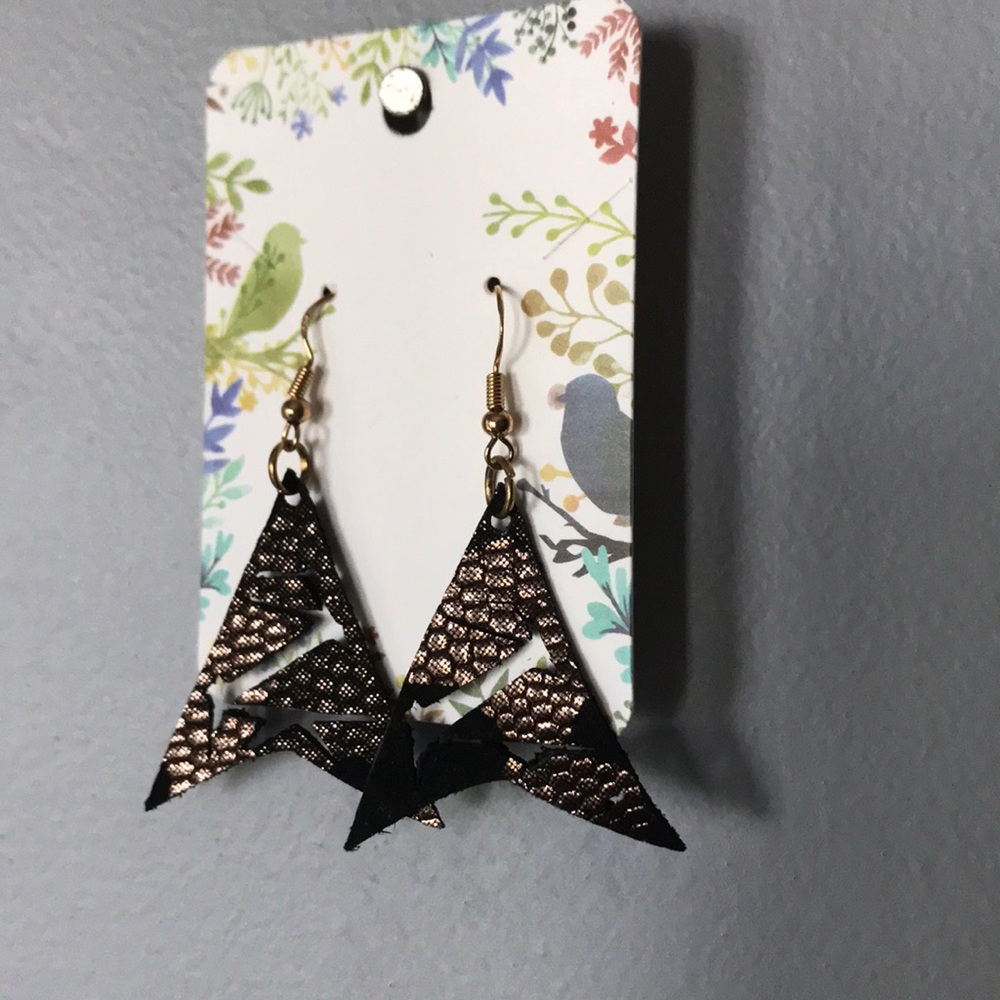 3/$20 ✨ Recycled Genuine Leather Earrings